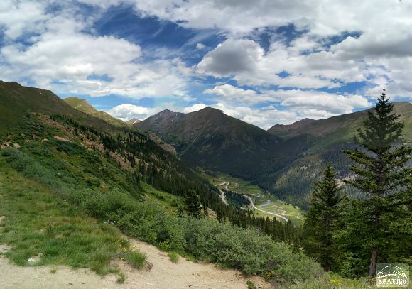 Top of the Rockies National Scenic Byway on our way to Aspen from Leadville, CO