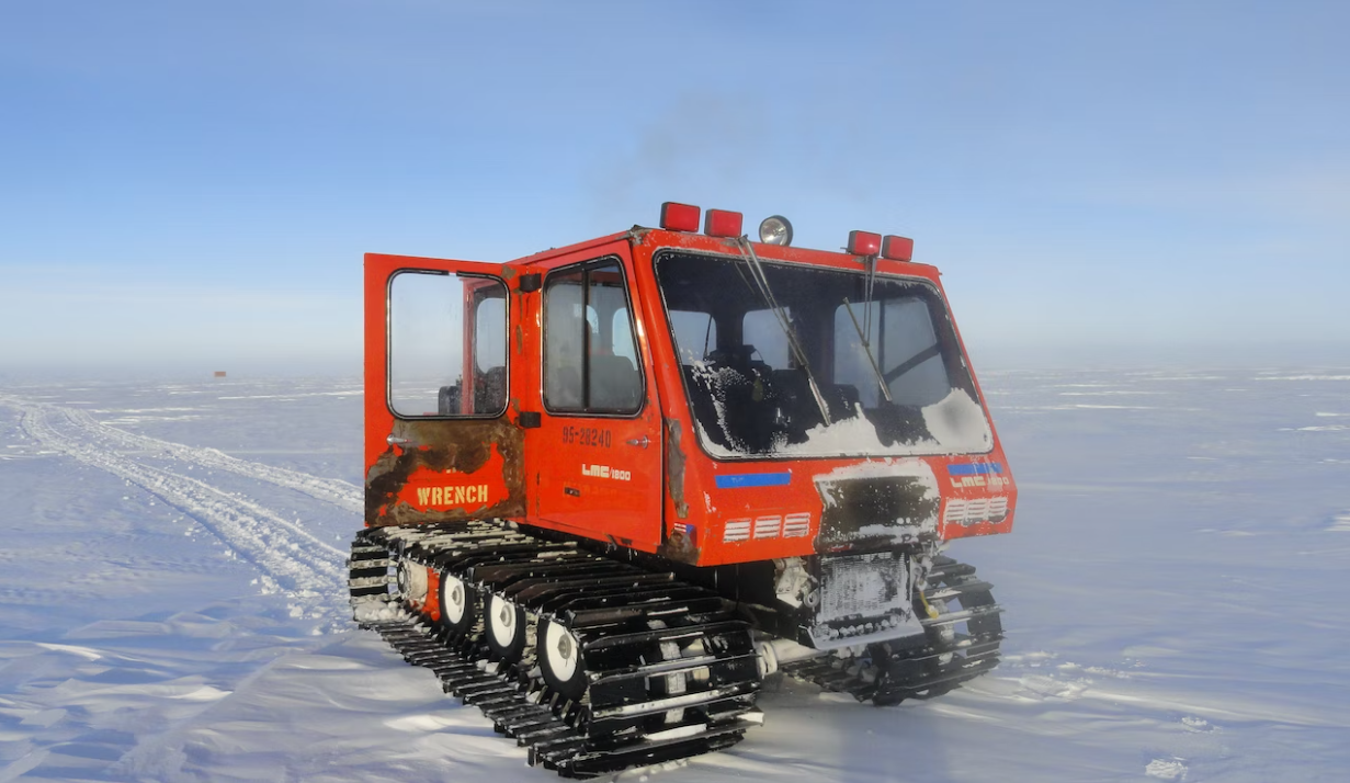 Snowcat used for transport and search and rescue work.
