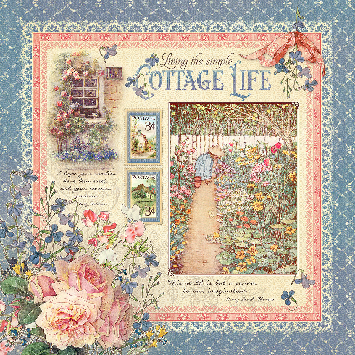 Graphic 45 Cottage Life Ephemera Assortment