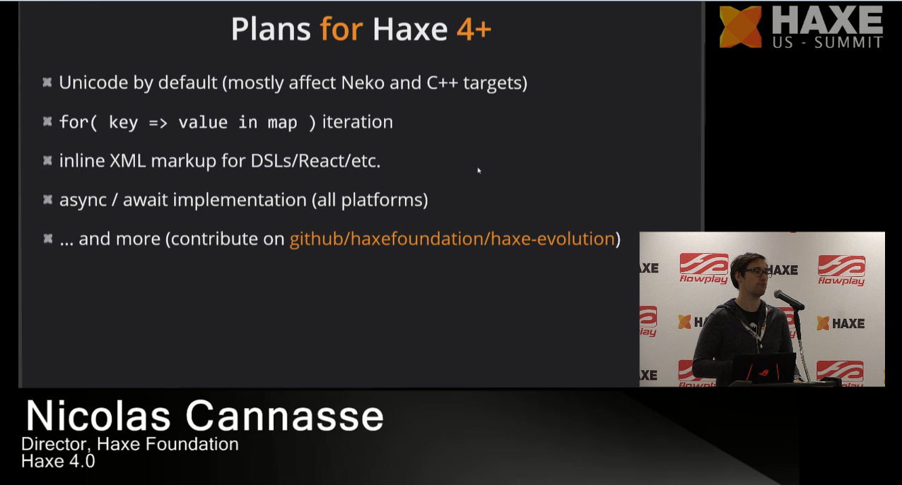 Plans for Haxe 4+