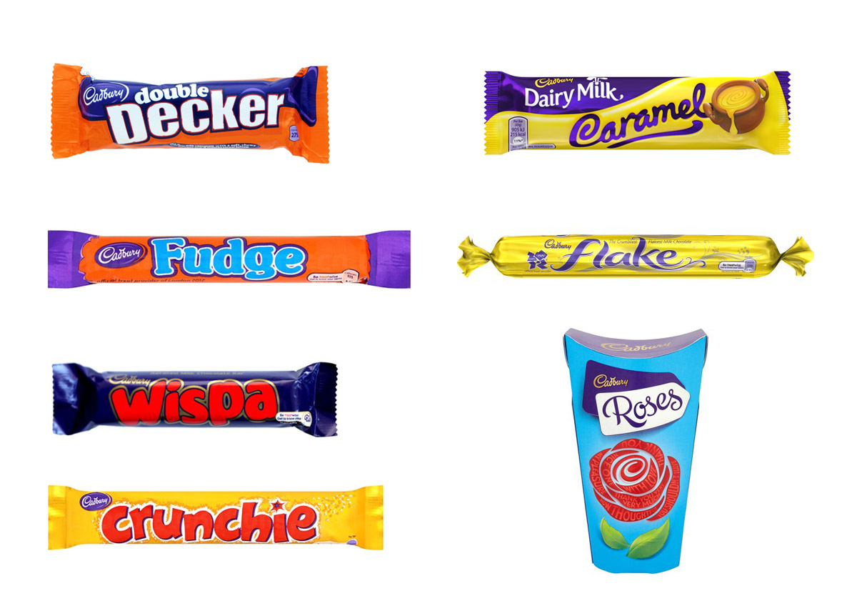 Example of brand architecture from Cadbury