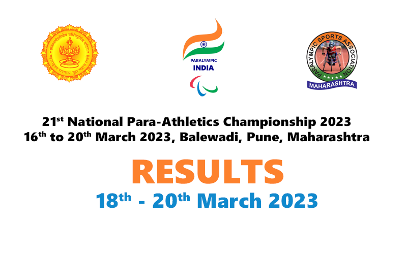 Results - 21st National Para Athletics