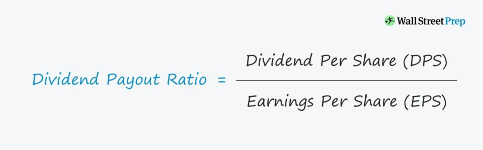 Dividend payout ratio formulae