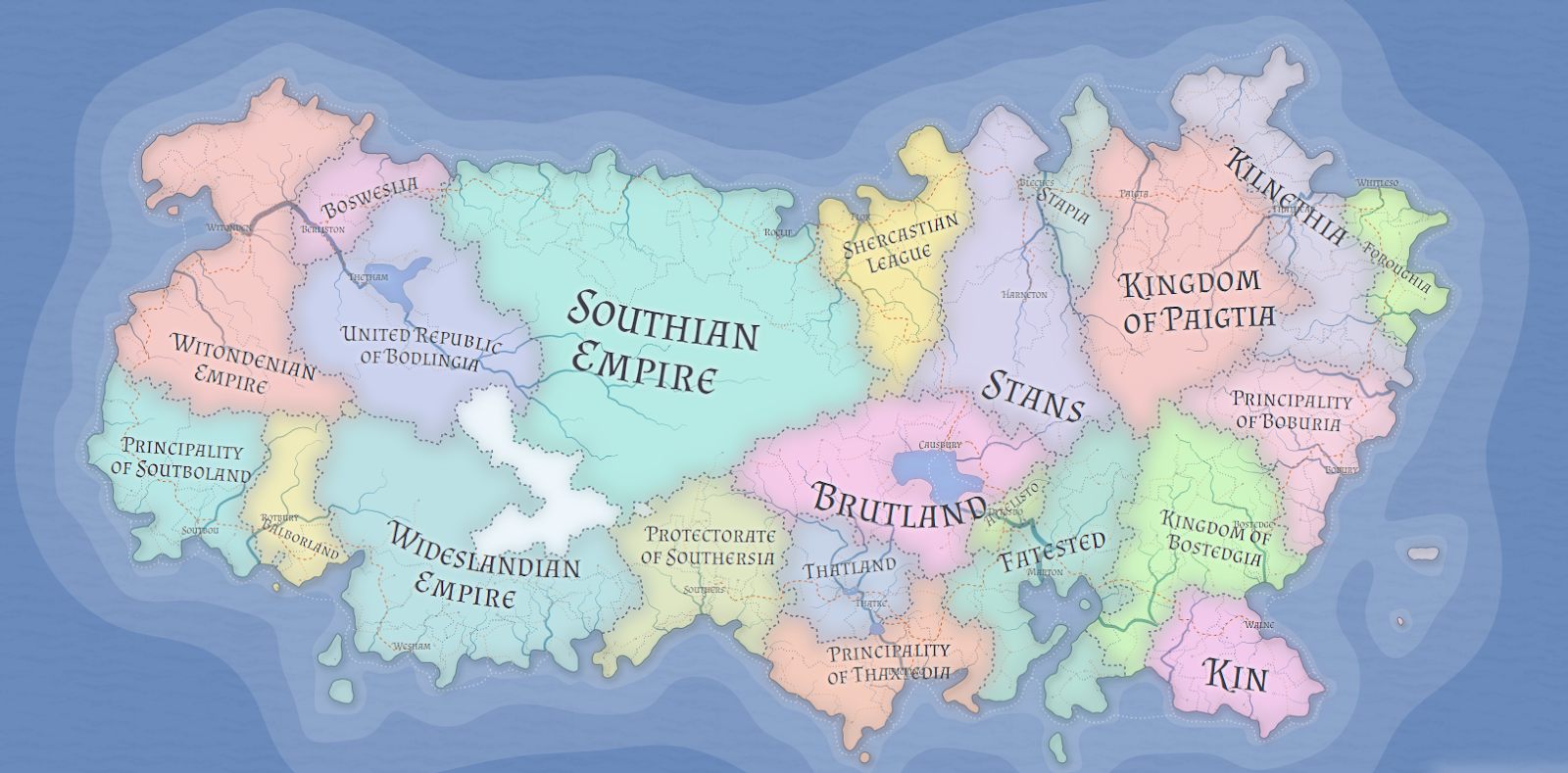 mapa de fantasia