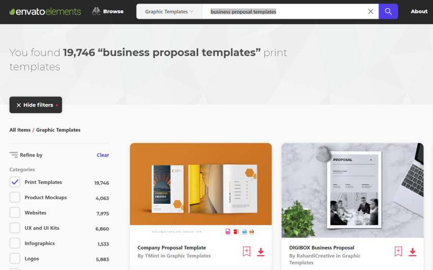 Find the best Word business proposal templates on Envato Elements