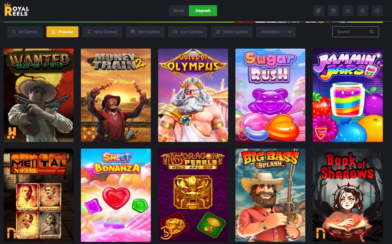 Royal Reels Casino Games