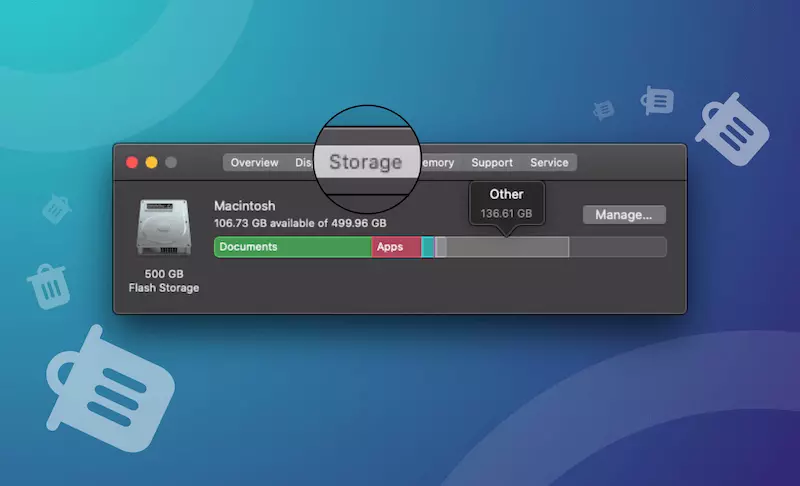 How to Erase Other Storage