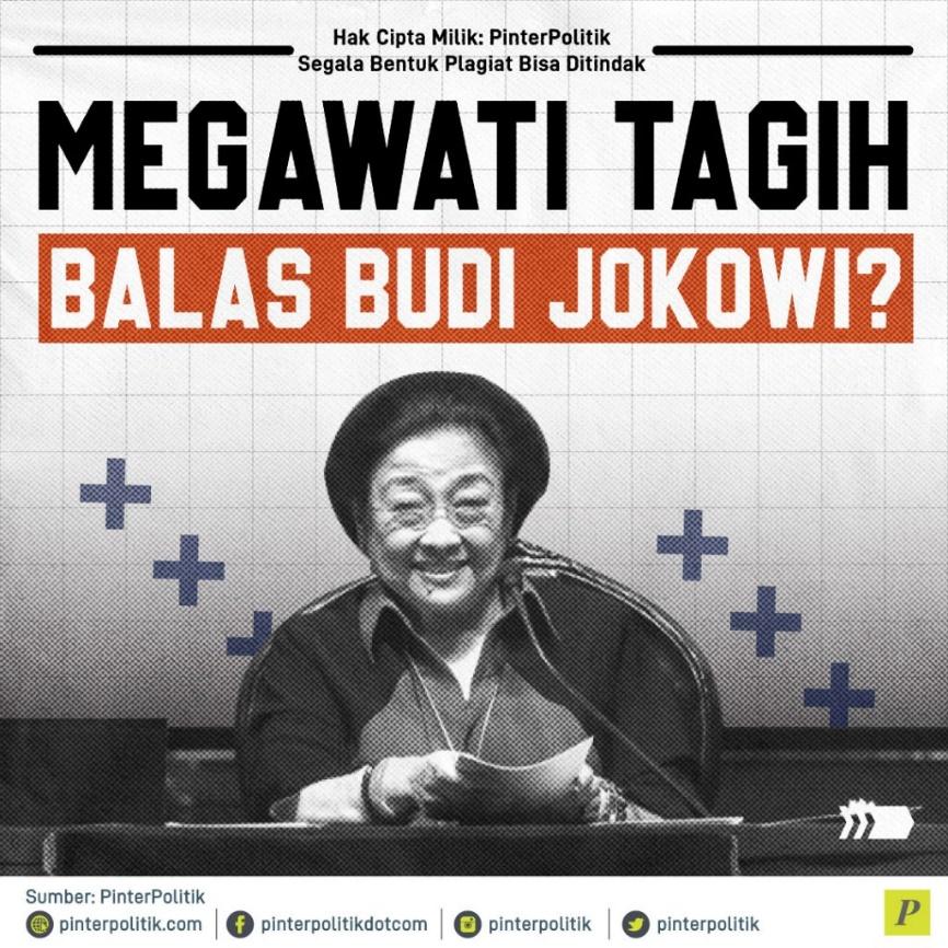 Megawati Tagih Balas Budi Jokowi