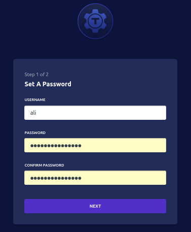 create password on teleport