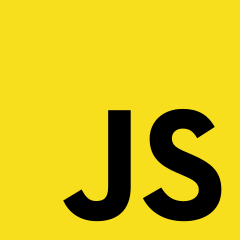 The unofficial logo for JavaScript used by the community.
