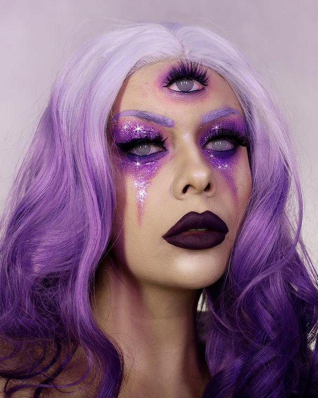 Purple Crazy Makeup