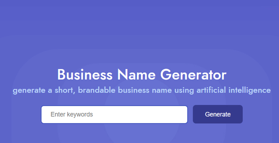 how to generate business name