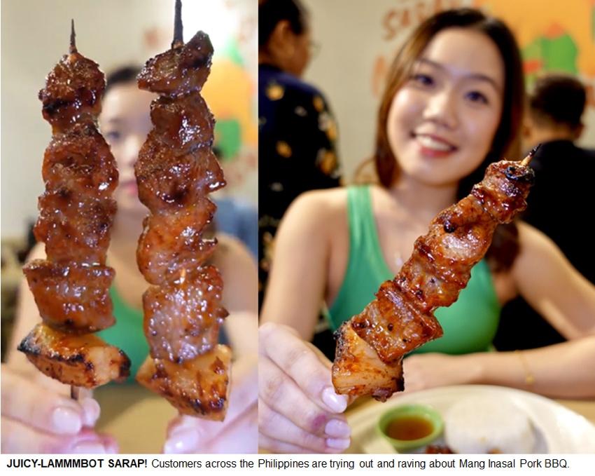 A collage of a person holding a skewer of meat

Description automatically generated