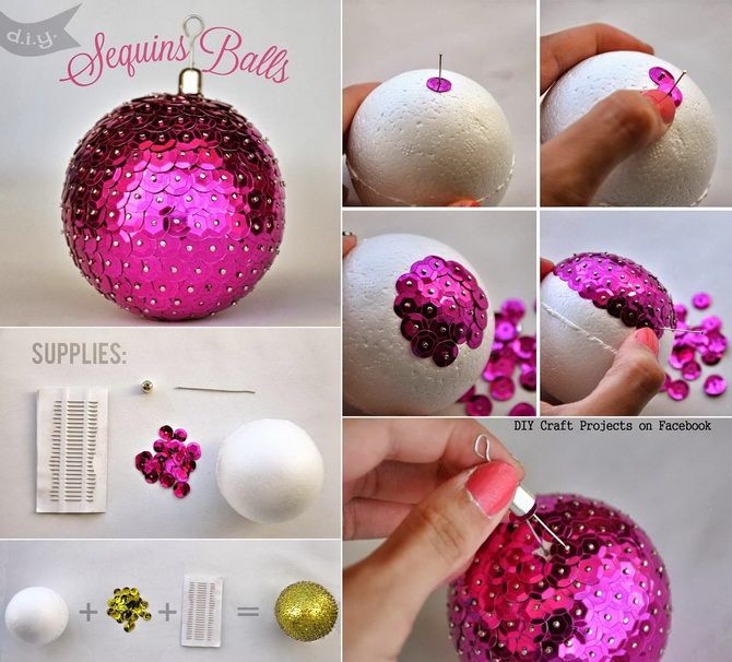 Beautiful and unusual decor of Christmas balls - the best ideas with photo 37