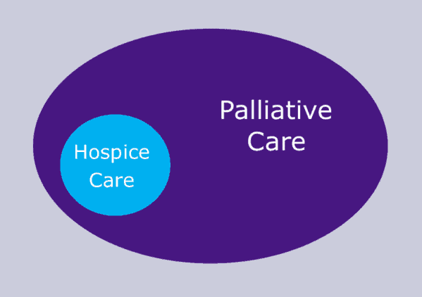 Infographic on Palliative Care vs Hospice