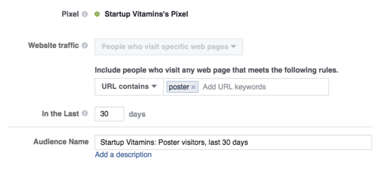 anuncio Startup Vitamins en Facebook