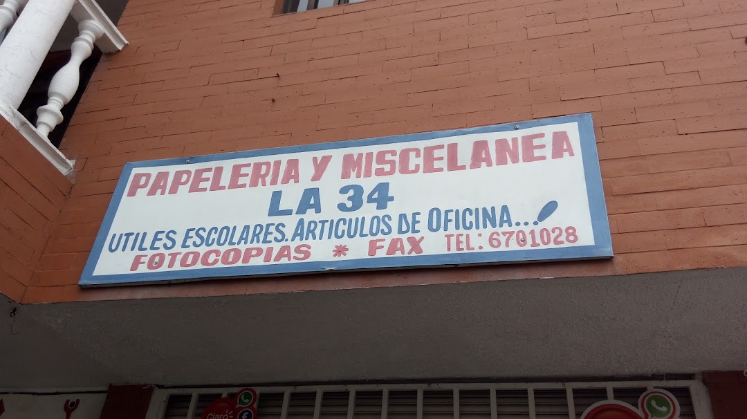 Papeleria y Miscelanea La 34