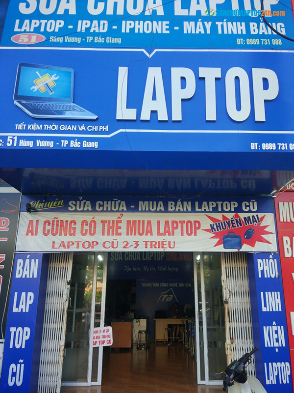 Sửa chữa Laptop 24h.com có chi nhánh ở những tỉnh nào miền Bắc?