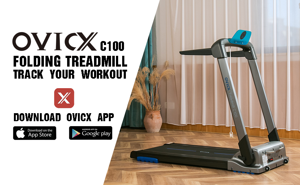 OVICX Folding Treadmill