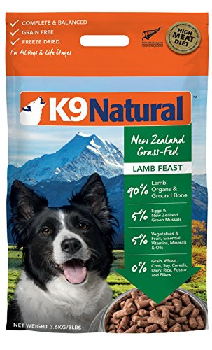 Alimento liofilizado natural para perros K9