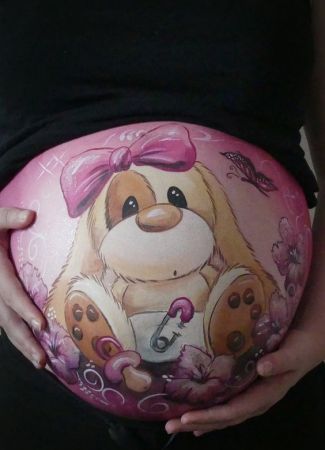 pregnant belly painting ideas