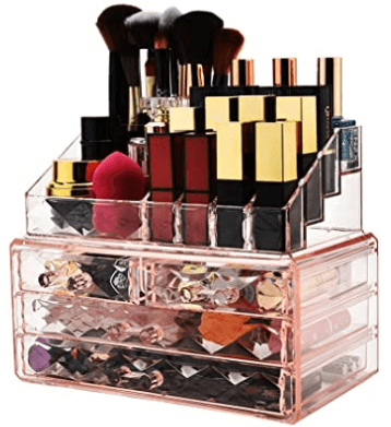 pinkd diamond makeup storage unit