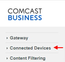 On the left drop-down menu, click on Connected Devices.