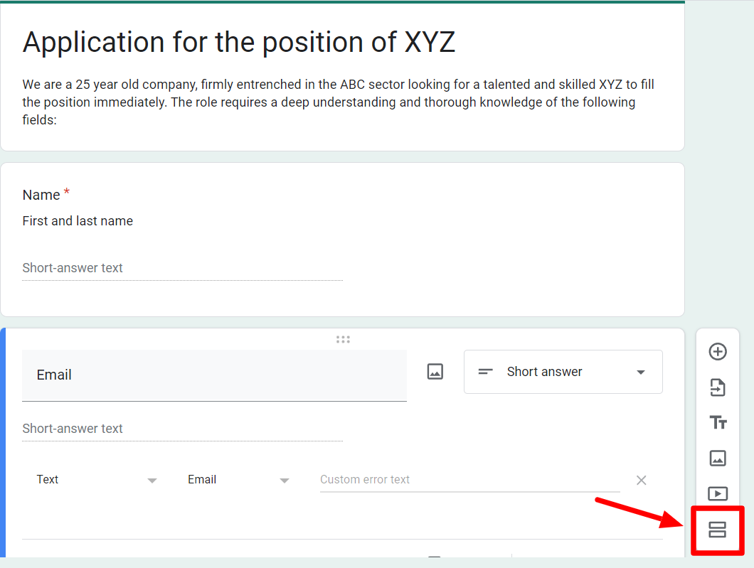 How to Create a Job Application Form in Google Forms