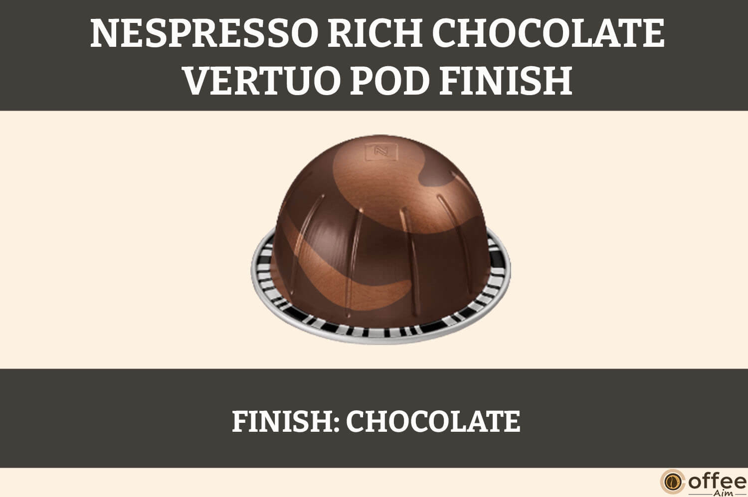 This image illustrates the conclusion of the Nespresso Rich Chocolate Vertuo Pod featured in the article titled 'Nespresso Rich Chocolate Vertuo Pod Review'
