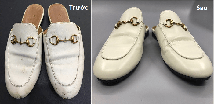 Vệ sinh giày Gucci như mới
