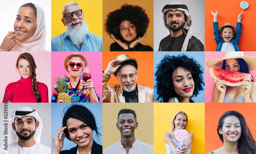 Composit with different people from all over the world Stock Photo | Adobe  Stock