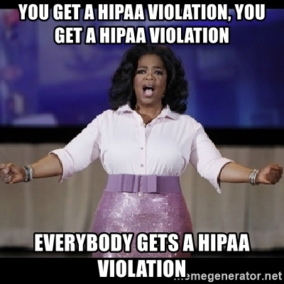 Oprah gives everyone a HIPAA violation