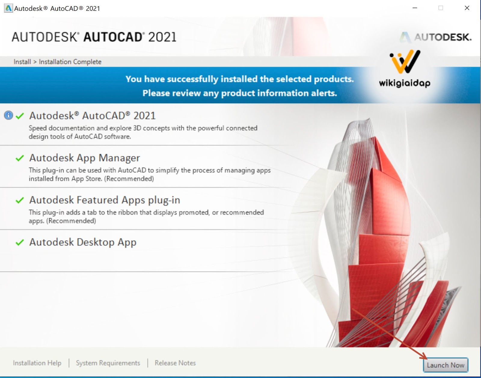 Hướng dẫn cài đặt AutoCAD 2021 
