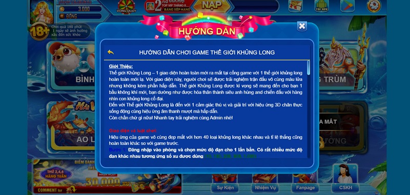 Xem kỹ hướng dẫn trước khi chơi để nắm các thông tin cần thiết