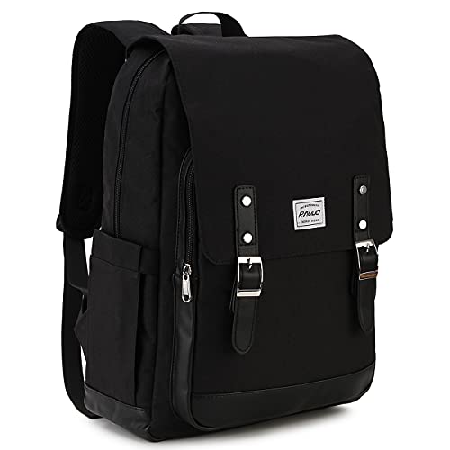 RAVUO School Backpack Men, Water Resistant Backpack Girls Boys 15.6 Inch School Backpack