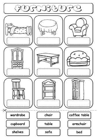 30 Ejercicios y vocabulario de las partes de la casa y objetos de la escuela en Inglés - Alumno On
