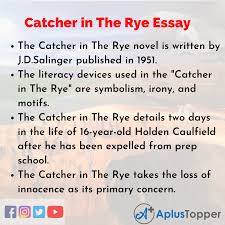Catcher in the rye essay