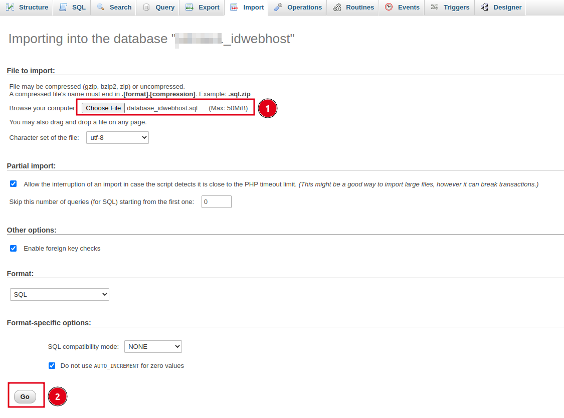 Cara Upload Database MySQL di cPanel