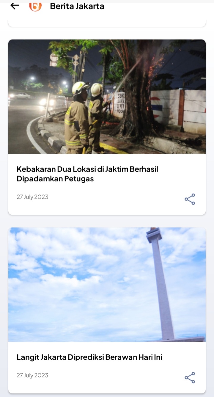 Fitur Berita dan push notification JAKI 3.0
