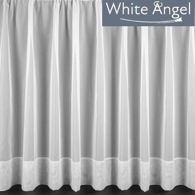 plain white net curtains