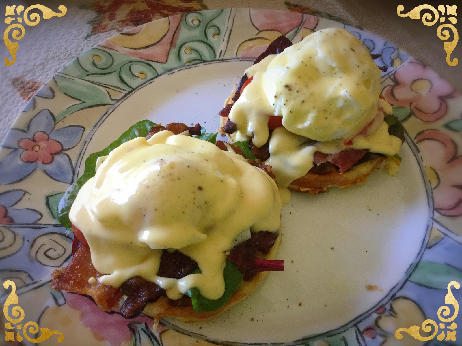 Egg Benedict Chaffles