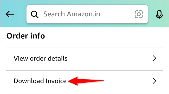 How To Get A Receipt From Amazon Mobile App. Tutorial image 3