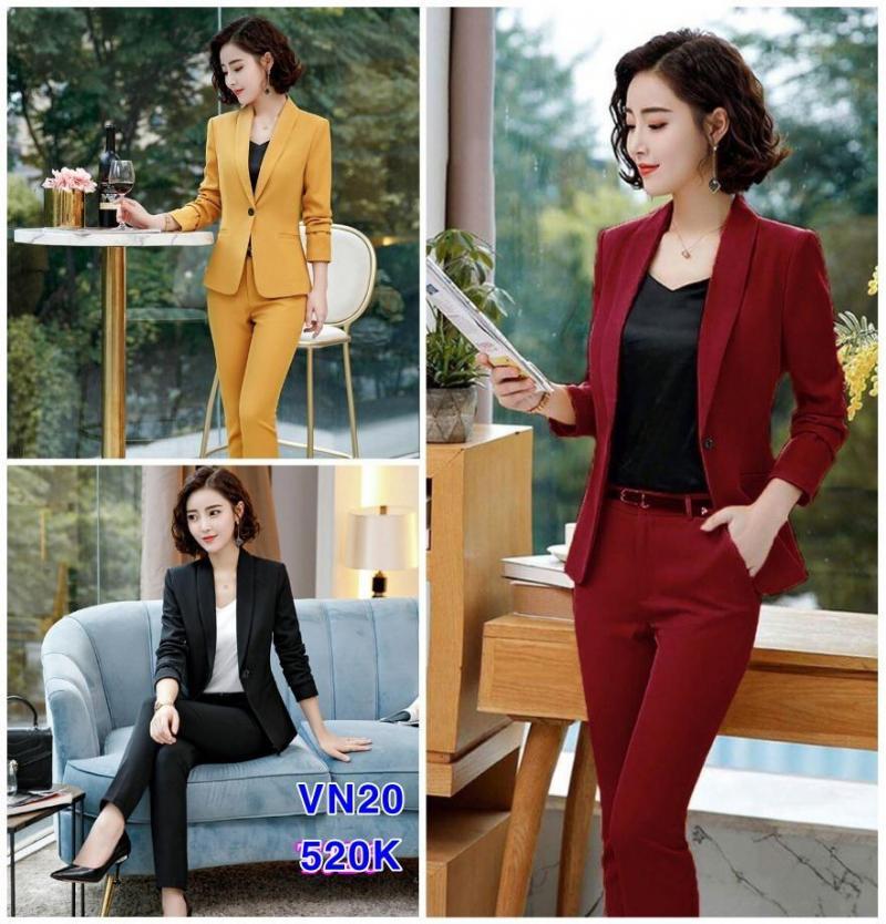 Set nguyên bộ áo Vest quần dài VN20