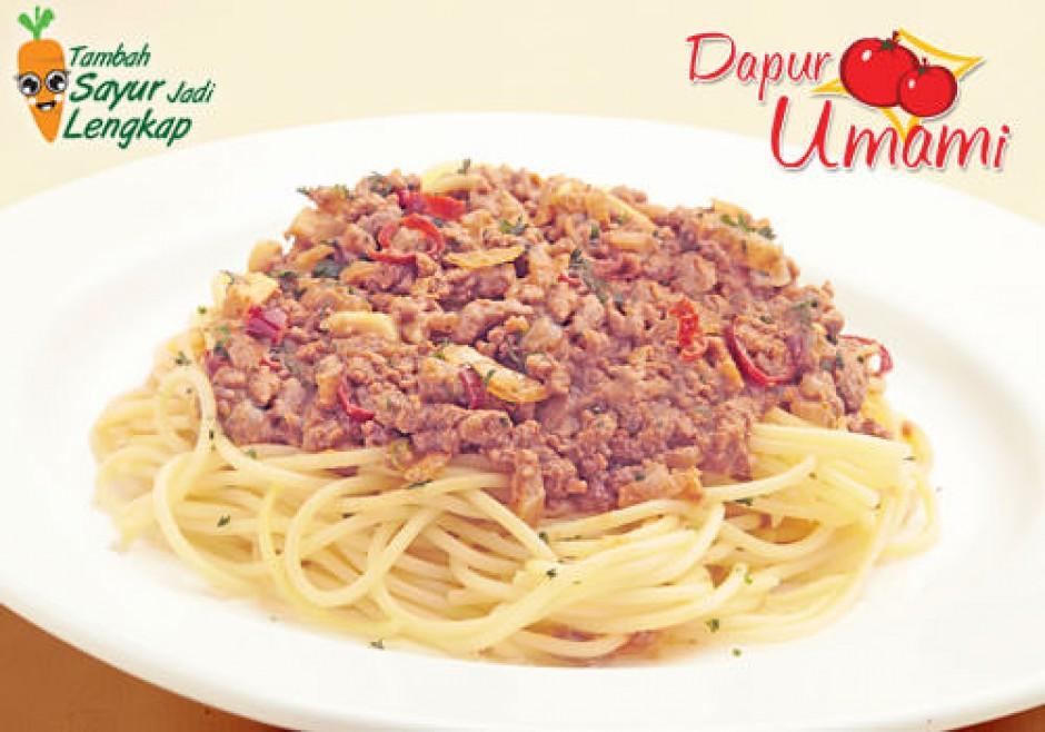 Cara Masak Spaghetti Rendang di Dapur Umami