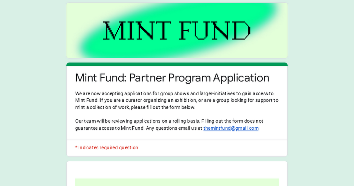 Mint Fund 🍃 Partners