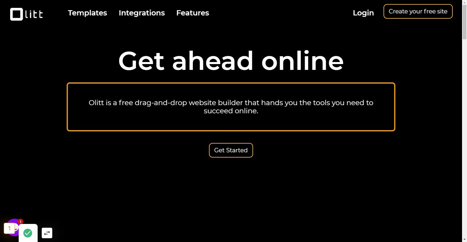 Go to Create a Free Website, Free Website Builder | Olitt.com