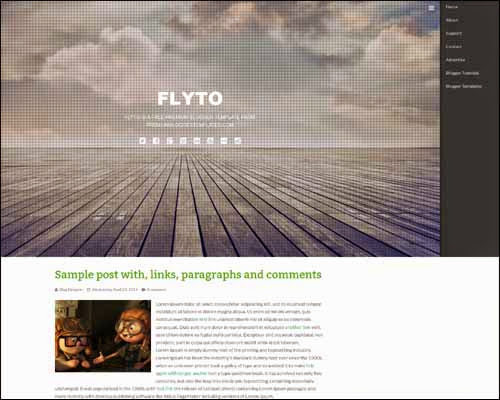 Flyto Free Blogger Template