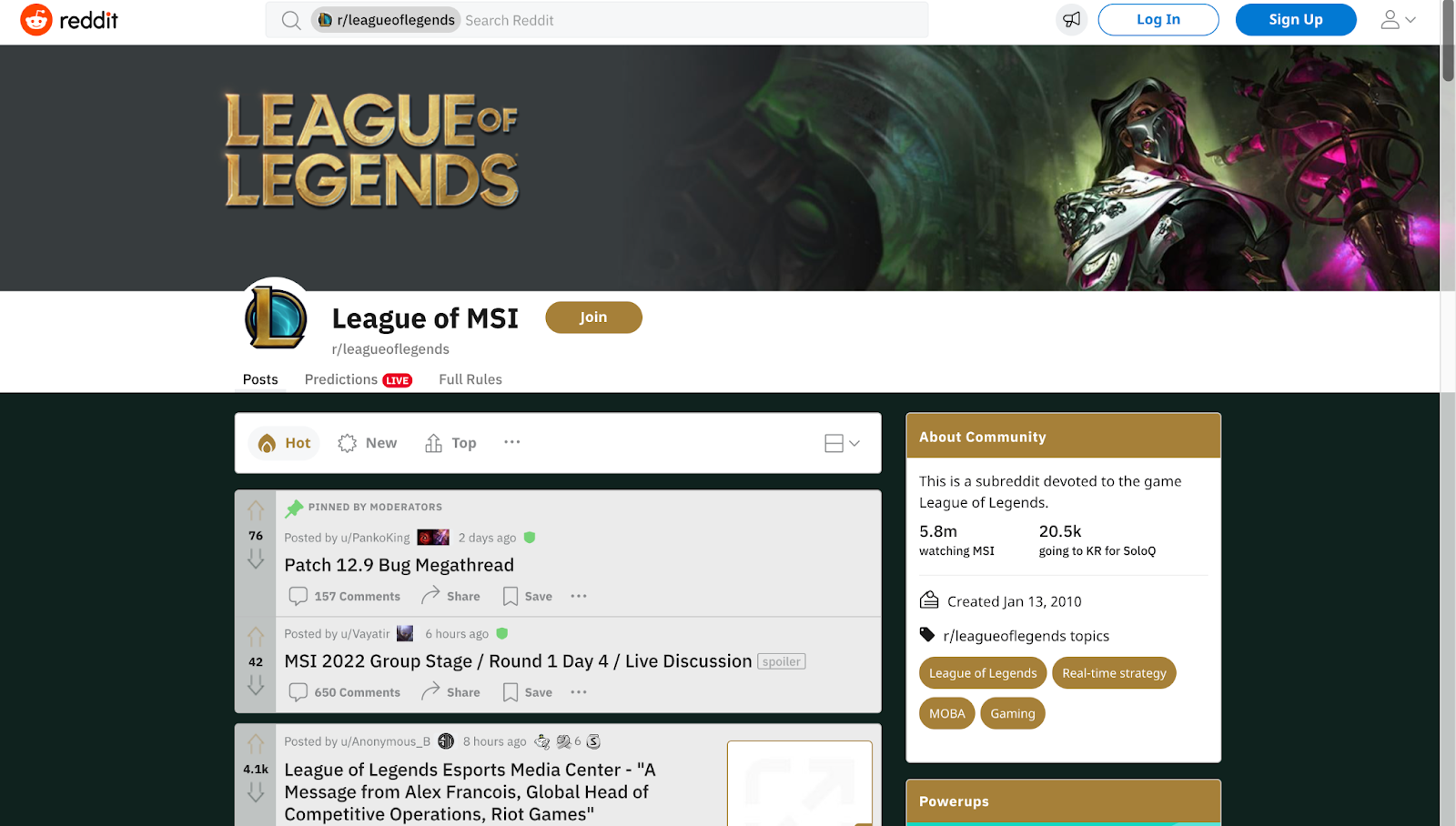 league of legends reddit