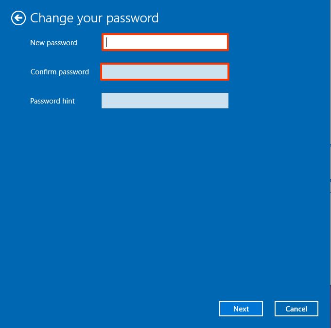 Windows 10 remove password local account