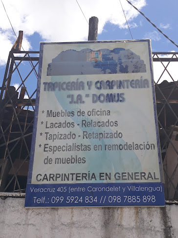 Opiniones de Tapicería Y Carpintería "J.A." Domus en Quito - Carpintería
